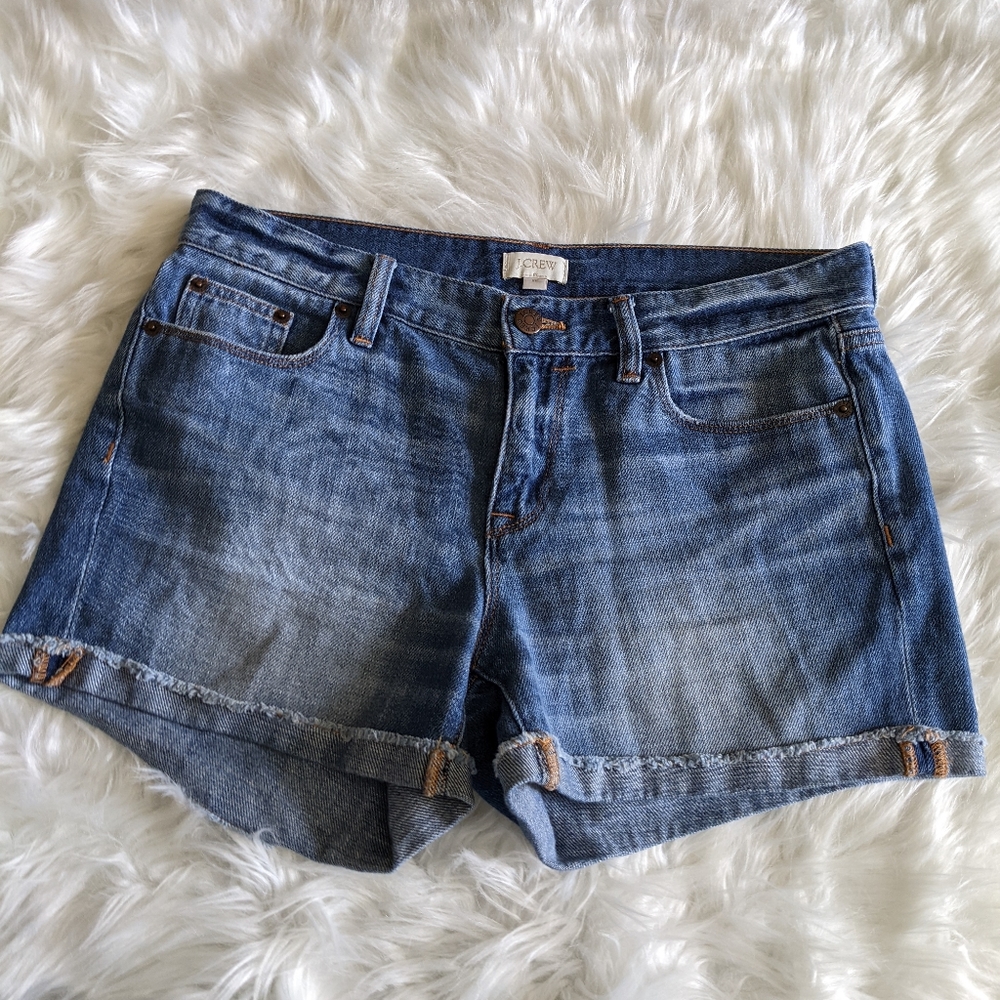 J.Crew Jean Shorts and Tee - Picture 3 of 12